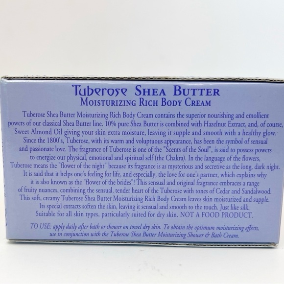 Perlier Elariia Tuberose Shea Butter Moisturizing Body Cream 6.7fl oz NEW Sealed - Picture 4 of 4